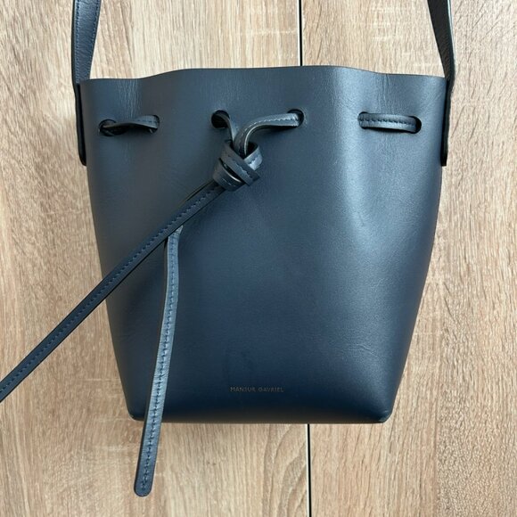 Mansur Gavriel Mini Mini Bucket Bag in Blue - Picture 3 of 9